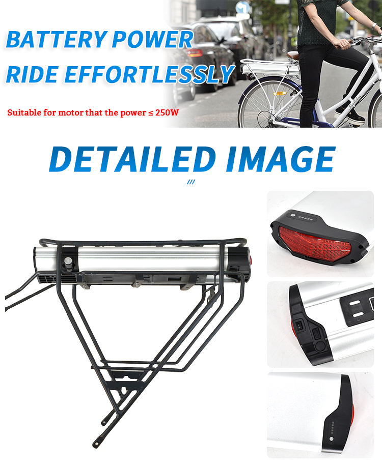 rear battery mount bicycle rack велосипедная стойка с задним креплением аккумулятора