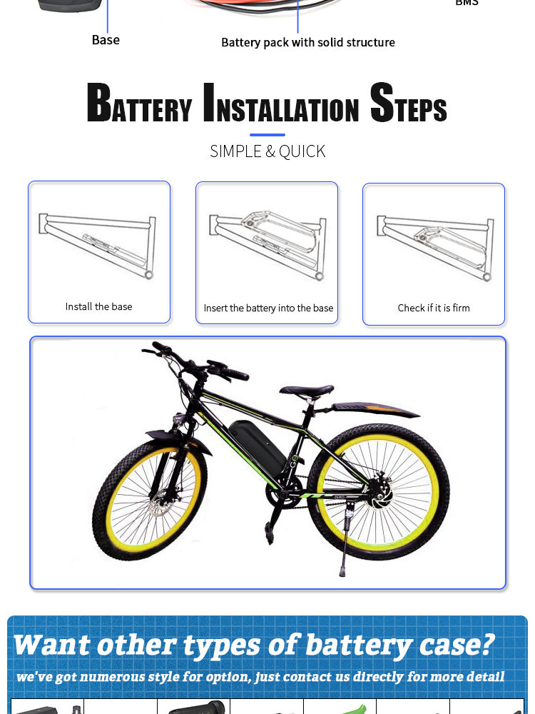 e bike batteries E-Bike-Batterien
