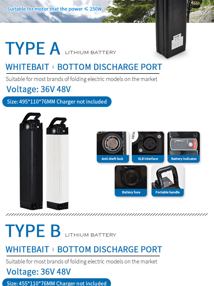 battery of ebike Batterie des E-Bikes