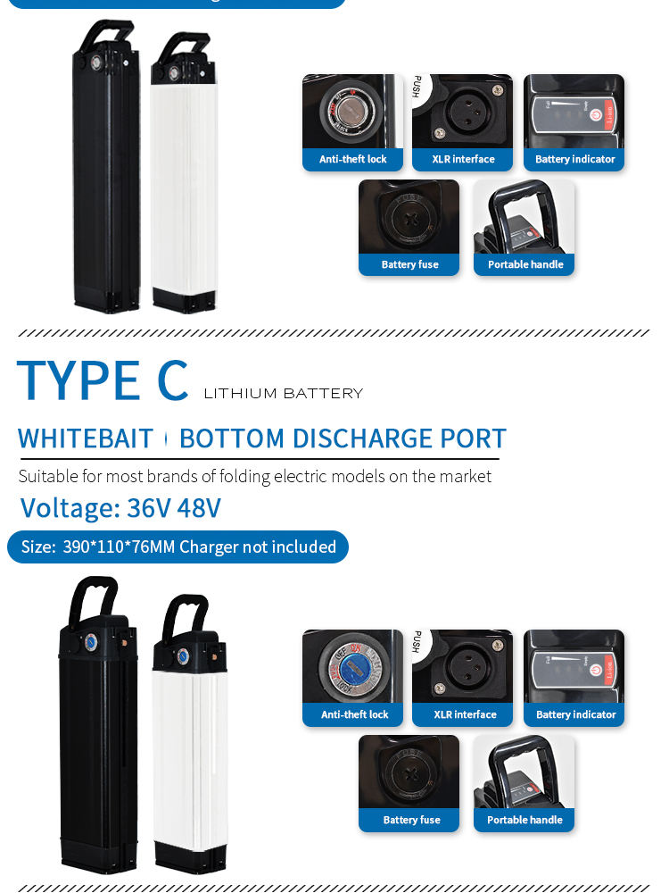 batteries for electric bikes Batterien für Elektrofahrräder