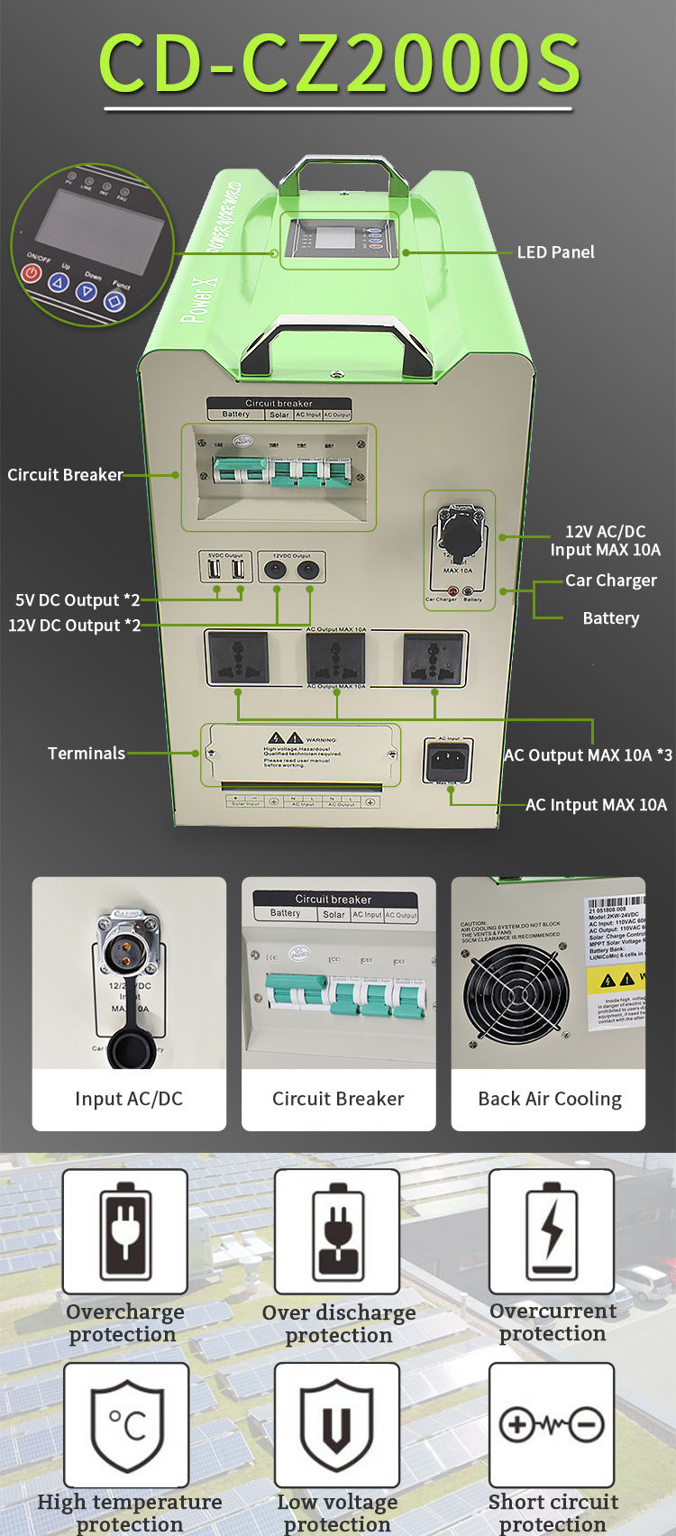 solar power supply fonte de energia solar